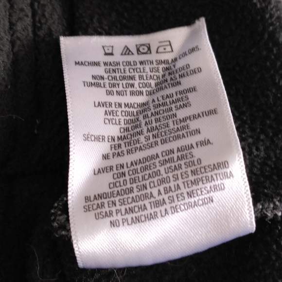 Spyder Medium Quarter Zip Black Grey Pullover Hoodie Sweater - Picture 15 of 17